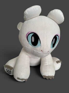 Build-A-Bear How to Train Your Dragon Light Fury White Shimmer Dragon Plush